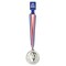 Party Central Club Pack of 12 Red and Blue Ribbon with Medal Halloween Necklaces Costume Accessory 30"